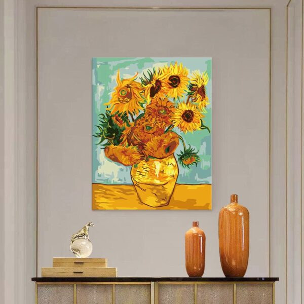 Pintura digital al óleo Van Gogh - Girasol