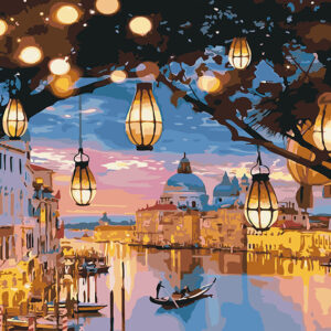 Pintura Oleo-Venecia-luces