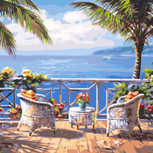 Pintura oleo-Vacaciones de sol