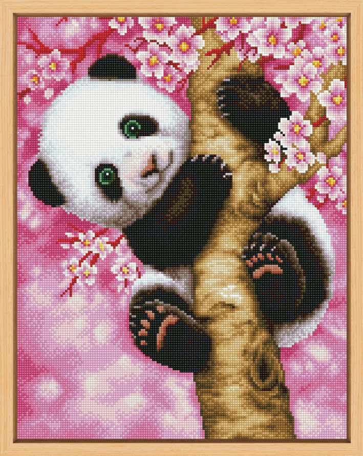 PINTURA DIAMANTE -Lindo panda (45x55cm) – MINIMUNDO