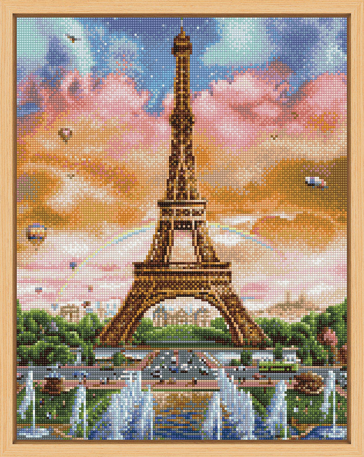PINTURA DIAMANTE -El cielo de Paris (45x55cm)